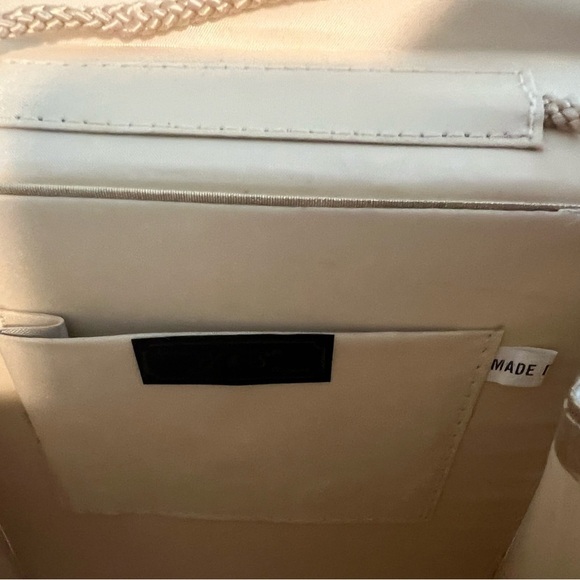 Y&S Gold Metallic Square Box Evening Bag - Picture 2 of 7